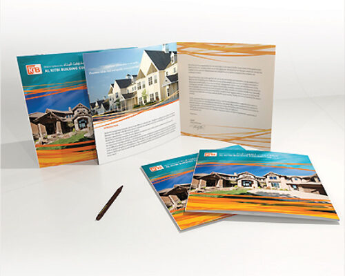 Real estate developer brochure.