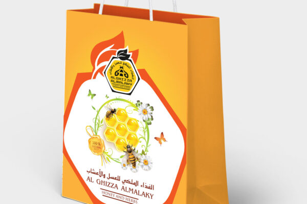 Bags of Honey prodcuts.